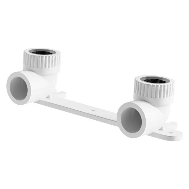 Отвод SLT AQUA PP-R двойной с креплением комб. ВР 25*1/2" SLTFY10251, Размер изделия: 25х1/2 