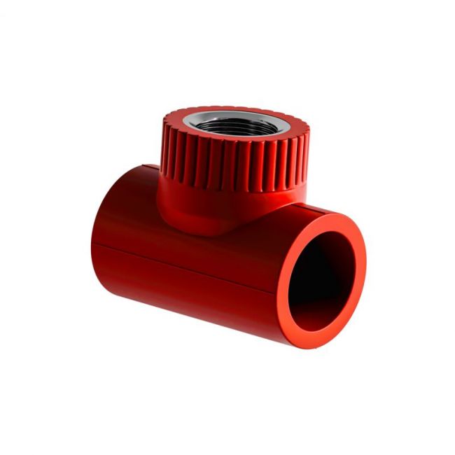 Тройник SLT BLOCKFIRE PP-R комб. ВР 25*1/2", Размер изделия: 40*1 1/4" под ключ 