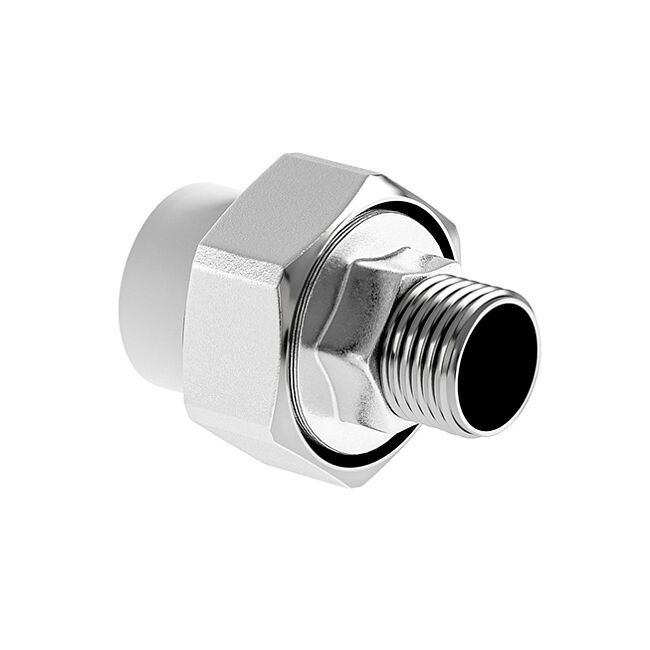 Муфта SLT AQUA PP-R комб. разъемная НР 20*3/4" американка SLTFM6202, Размер изделия: 20х3/4 