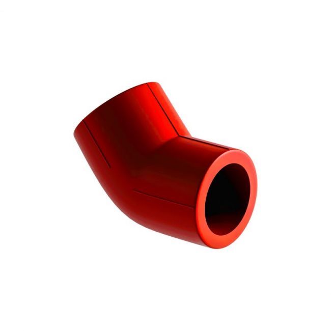 Отвод SLT BLOCKFIRE PP-R 45° 25 уголок, Размер изделия: 50 