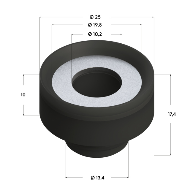 Виброгаситель TVD D23 (450/50 шт/кор) Termoclip ,фото 4