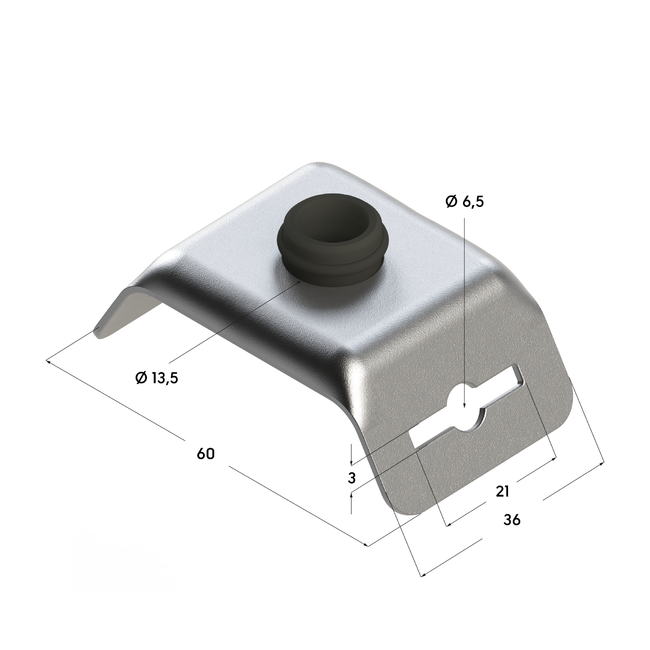 Кронштейн подвесной для ленты перфорированной TBH 12-25 1,2F Termoclip ,фото 4