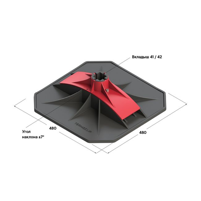 Опора поворотная TSS A 480 В41/42 Termoclip ,фото 2