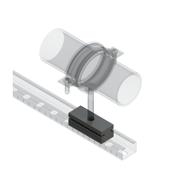 Опора скользящая TSE 28 F1 (120/20 шт/кор) Termoclip ,фото 3