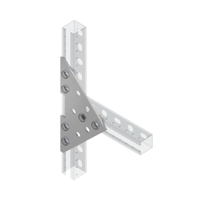 Пластина соединительная треугольная TCP TR 38-41 4F11 Termoclip ,фото 2