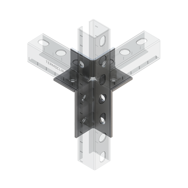 Соединитель 3D угловой TAC 38-41 4F8 Termoclip ,фото 2