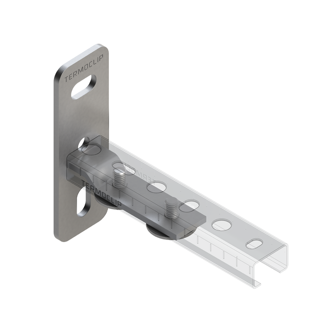 Фланец торцевой поперечный TEF T 28 4F2 M8 Termoclip ,фото 2