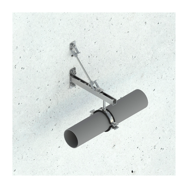 Хомут для стандартных нагрузок PI-SD 1 ¼" (38-43) M8/M10 20x1,2F Termoclip, Размер хомута в дюймах: 1 ¼”, Для трубы диаметром, мм: 38-43, Метрическая резьба: M8/M10 ,фото 2