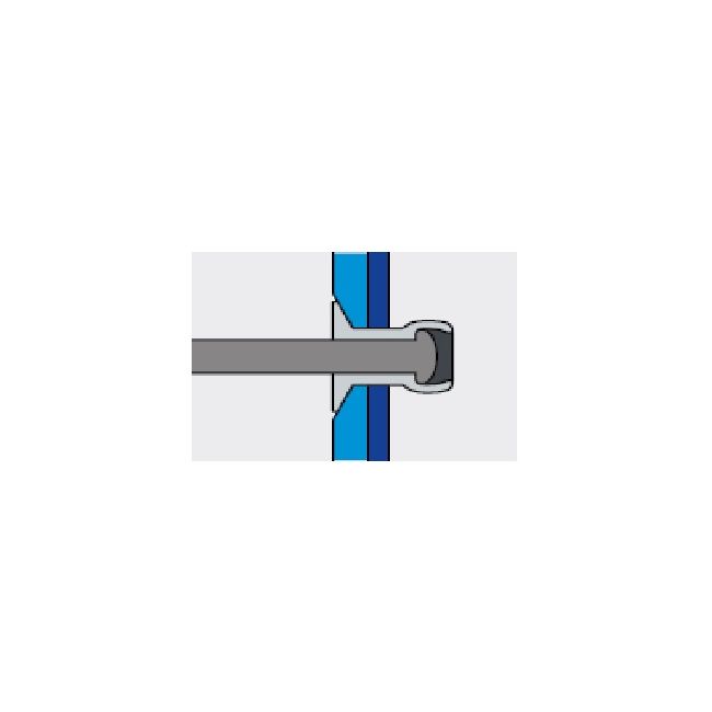 Заклепка вытяжная Ст/Ст 4,0х10 потайной бортик 120° Bralo, Диаметр гильзы, d1 мм: 4, Длина гильзы, L  мм: 10 ,фото 4