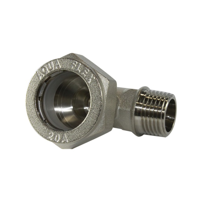 Угольник обжимной с наружной резьбой AQUAFLEX, Размер изделия: 15x1/2" ,фото 2