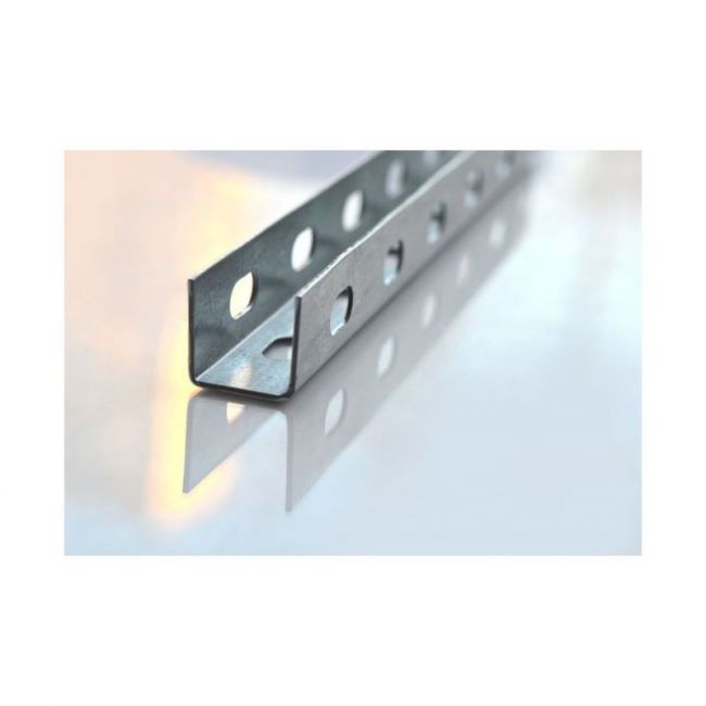 Профиль монтажный П(U)-образный 30х30х30 с перфорацией c 3 сторон Россия, Толщина профиля, мм: 2,5, Длина профиля, м: 2, Материал профиля: Оцинкованная сталь ,фото 2