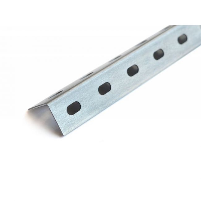 Профиль монтажный L-образный 40х40 с перфорацией Россия, Толщина профиля, мм: 1,8, Длина профиля, м: 2, Материал профиля: Оцинкованная сталь ,фото 2