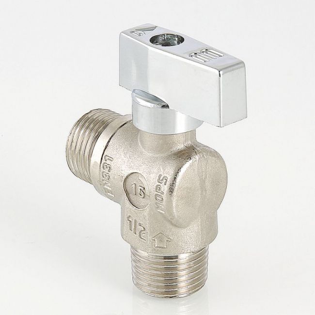 Кран шар. угл. нар.-нар. 1/2"х3/4" Valtec S.041.0405, Размер крана: 1/2"х3/4" ,фото 3