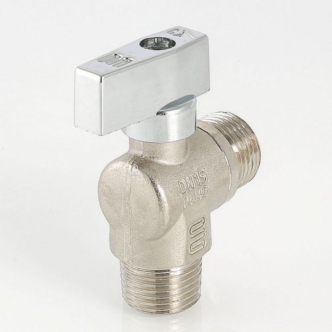 Кран шар. угл. нар.-нар. 1/2"х3/4" Valtec S.041.0405, Размер крана: 1/2"х3/4" ,фото 2