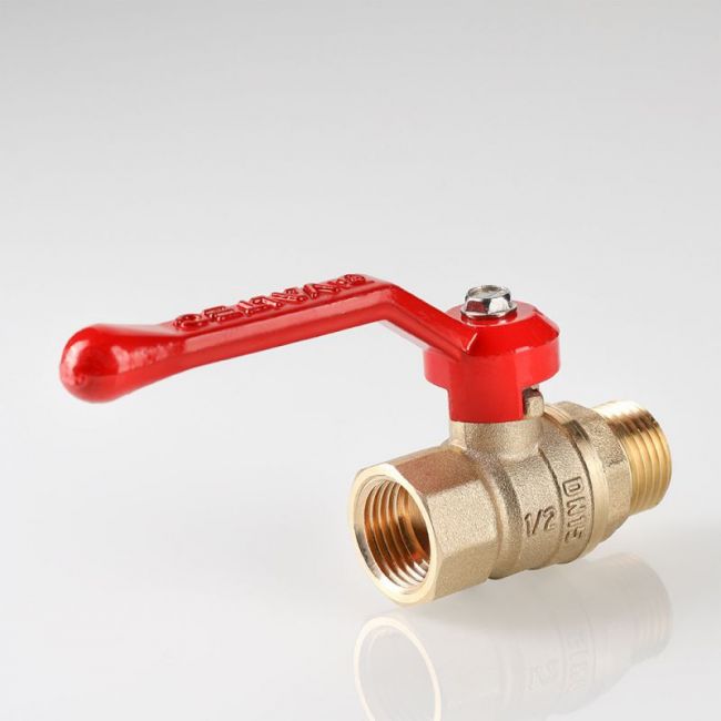 Кран шар. СТАНДАРТ, без покрытия, длинная рукоятка 1/2", вн.-нар. (PN40) Valtec VT.121.GN.04, Размер крана: 1/2" ,фото 6