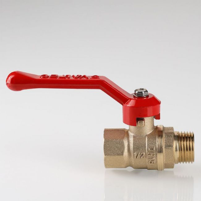 Кран шар. СТАНДАРТ, без покрытия, длинная рукоятка 1/2", вн.-нар. (PN40) Valtec VT.121.GN.04, Размер крана: 1/2" ,фото 5