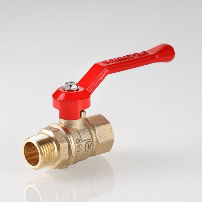 Кран шар. СТАНДАРТ, без покрытия, длинная рукоятка 1/2", вн.-нар. (PN40) Valtec VT.121.GN.04, Размер крана: 1/2" ,фото 2