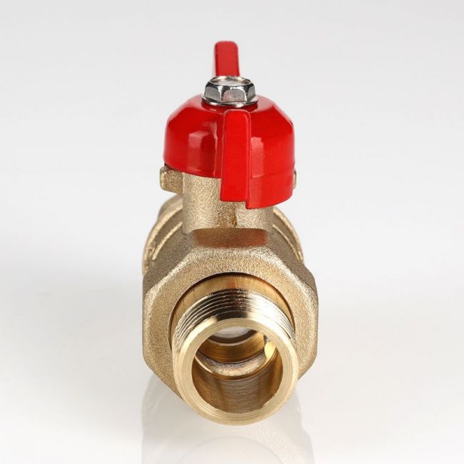 Кран шар. СТАНДАРТ, без покрытия, с полусгоном 1/2", вн.-нар. (PN40) Valtec VT.127.GN.04, Размер крана: 1/2" ,фото 5