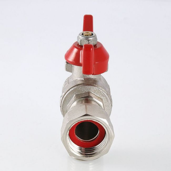 Кран шар. BASE угловой с накидной гайкой 3/4" вн.-нар. (короткий) Valtec VT.267.NS.0505, Размер крана: 3/4" ,фото 7