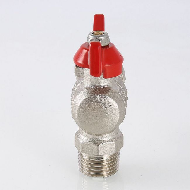 Кран шар. BASE угловой с накидной гайкой 1/2" вн.-нар. (короткий) Valtec VT.267.NS.0404, Размер крана: 1/2" ,фото 4