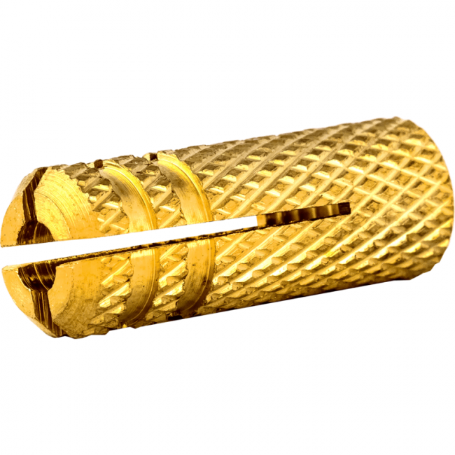 Анкер забивной латунный, цанга M4, Китай, Метрическая резьба: M4 