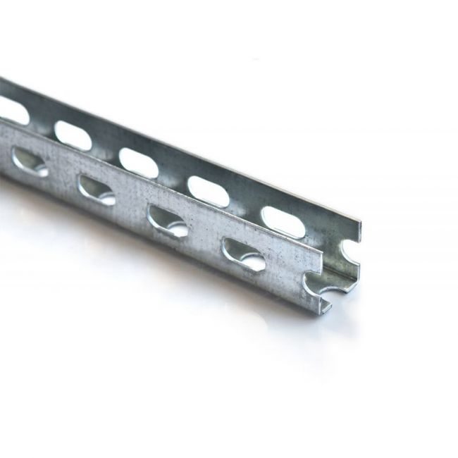 Профиль монтажный П-образный, перфорированный 40Х40Х40Х2,5 Россия, Толщина профиля, мм: 2,5, Длина профиля, м: 2, Материал профиля: Нержавеющия сталь 