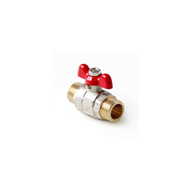 Кран шаровой полнопроходной, ручка-бабочка, Н-Н, 1, PRO AQUA , FWB67-M25-M25x, Размер крана: 1" 