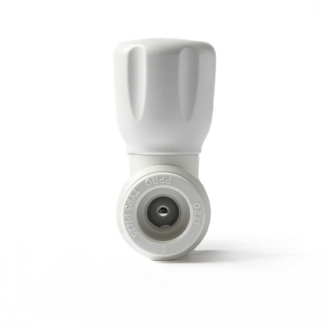 Шаровой кран для радиатора прямой полипропиленовый белый, 25-3/4, PRO AQUA, PA41010, Размер изделия: 25x3/4 ,фото 2