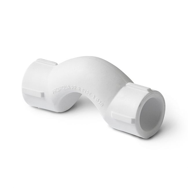 Обвод с муфтами полипропиленовый короткий белый, 32, PRO AQUA, PA16120P, Размер изделия: 32 ,фото 2