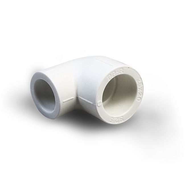 Угольник переходной полипропиленовый 90 градусов белый, 32-25, PRO AQUA, PA1371210, Размер изделия: 32x25 