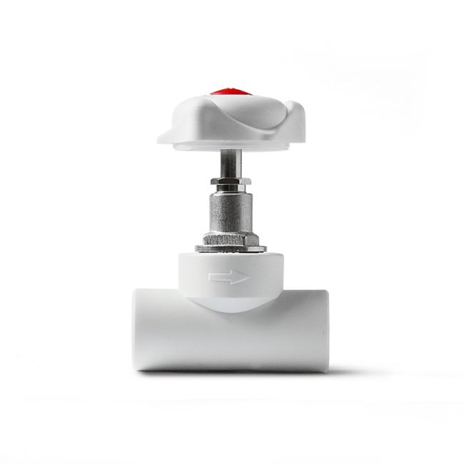 Клапан (вентиль) полипропиленовый белый, 20, PRO AQUA, PA42009, Размер изделия: 20 ,фото 2