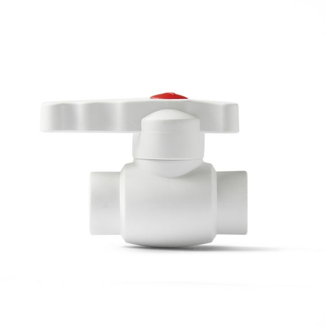 Шаровой кран Standard полипропиленовый белый, 20, PRO AQUA, PA44008, Размер изделия: 20 ,фото 2