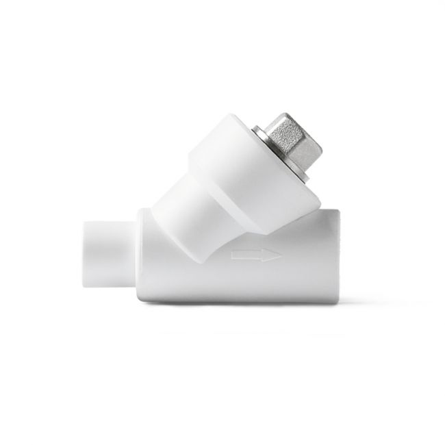 Фильтр сетчатый полипропиленовый Н-В белый, 25, PRO AQUA, PA450010, Размер изделия: 25 