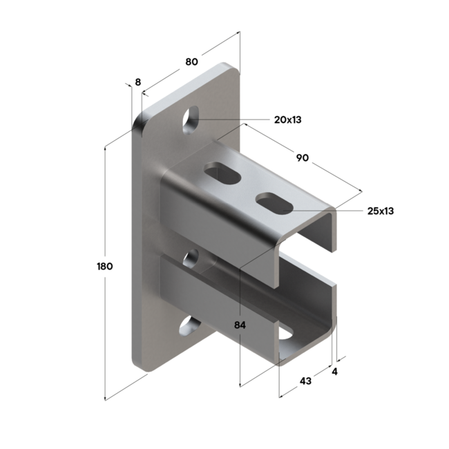 Фланец седельный TSF 41- 82D 8F4 Termoclip ,фото 2