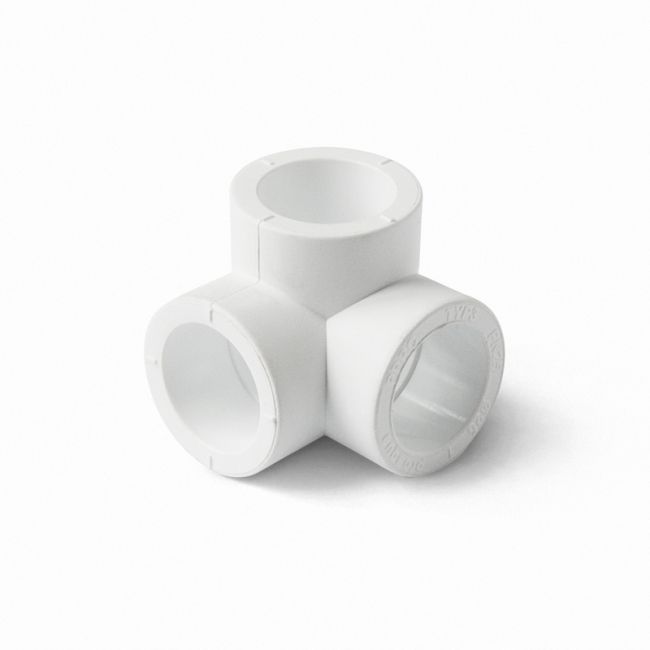 Тройник полипропиленовый двухплоскостной белый, 20, PRO AQUA, PA17308P, Размер изделия: 20 ,фото 2