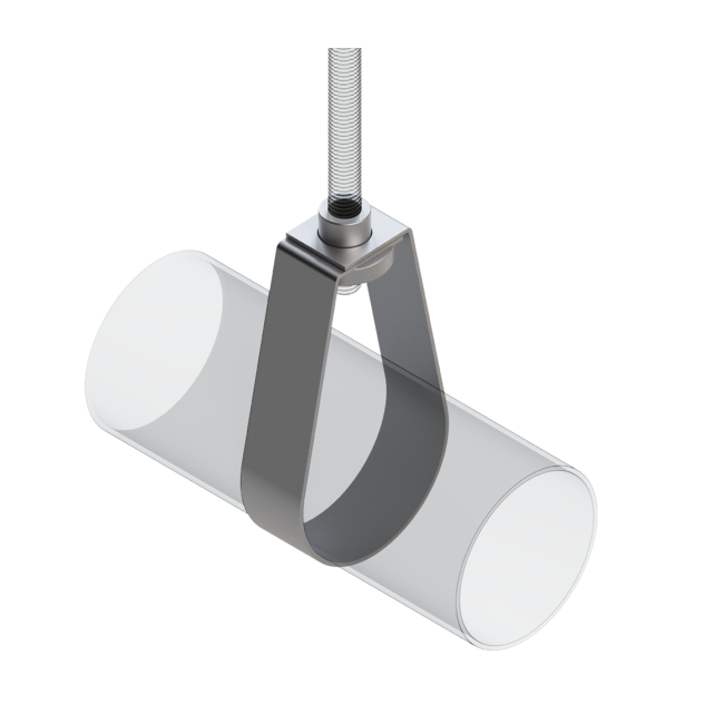 Хомут спринклерный с гайкой TS 1/2" (21-28) М10 16x1,2F Termoclip, Для трубы диаметром, мм: 21-28, Метрическая резьба: М10 ,фото 2