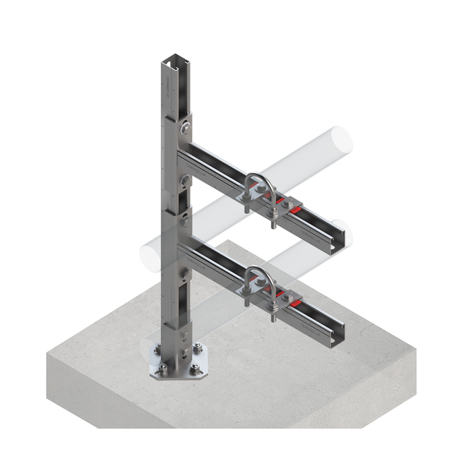 Хомут U-образный TUB D386 M24 Termoclip ,фото 3