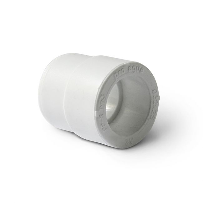 Муфта полипропиленовая переходная Н-В белая, 32-20, PRO AQUA, PA12514P, Размер изделия: 32x20 