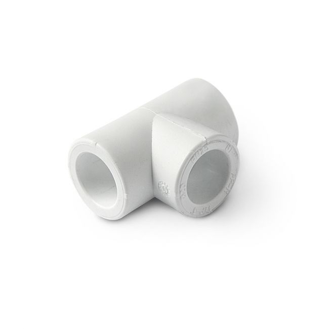 Тройник полипропиленовый белый, 50, PRO AQUA, PA14016P, Размер изделия: 50 