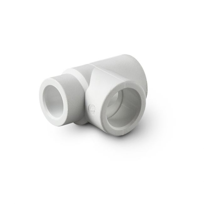 Тройник полипропиленовый переходной белый, 32-25-20, PRO AQUA, PA14533P, Размер изделия: 32x25x20 