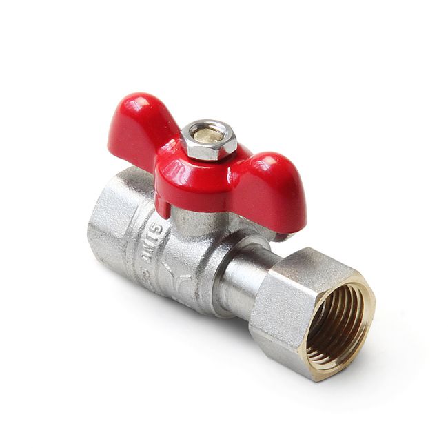 Кран шаровой для подключения манометра, ручка-бабочка, В-В, 1/2, PRO AQUA , FWB71-F15-F15x ,фото 2