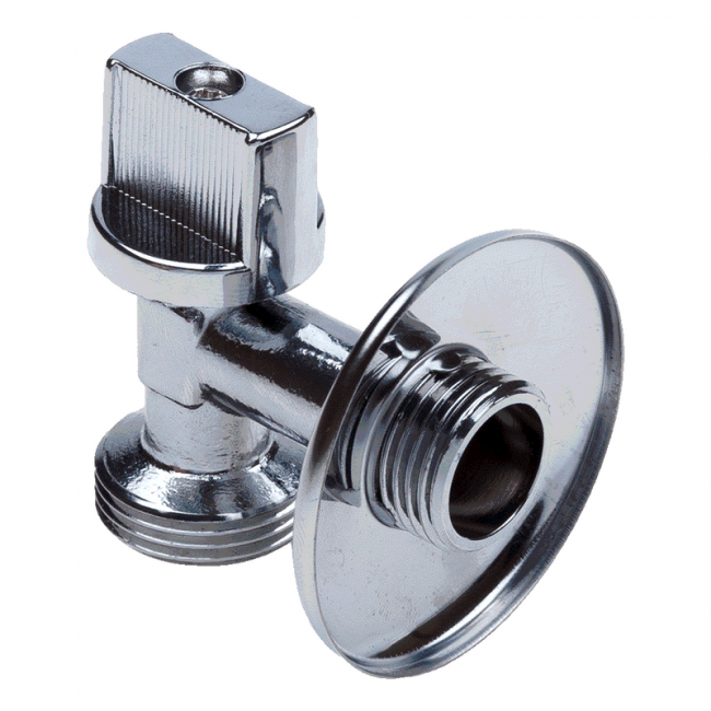 Кран шаровой угловой для сантехнических приборов Aqualink ,фото 2