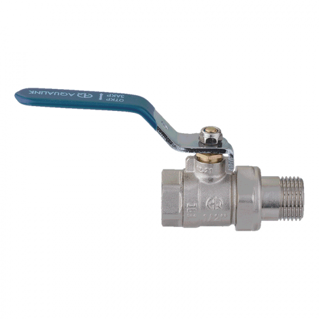 Кран шаровой со сгоном вн-нар ручка Aqualink, Размер крана: 1" ,фото 3