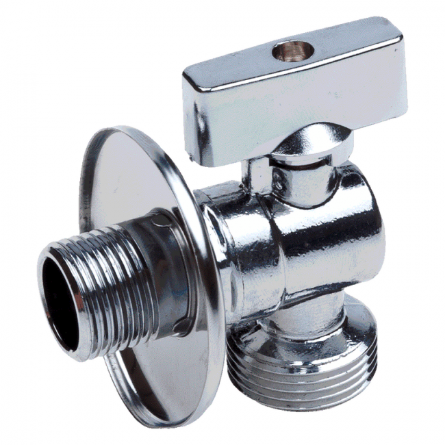 Кран шаровой угловой с удлиненной резьбой Aqualink, Размер крана: 1/2"х1/2" ,фото 2