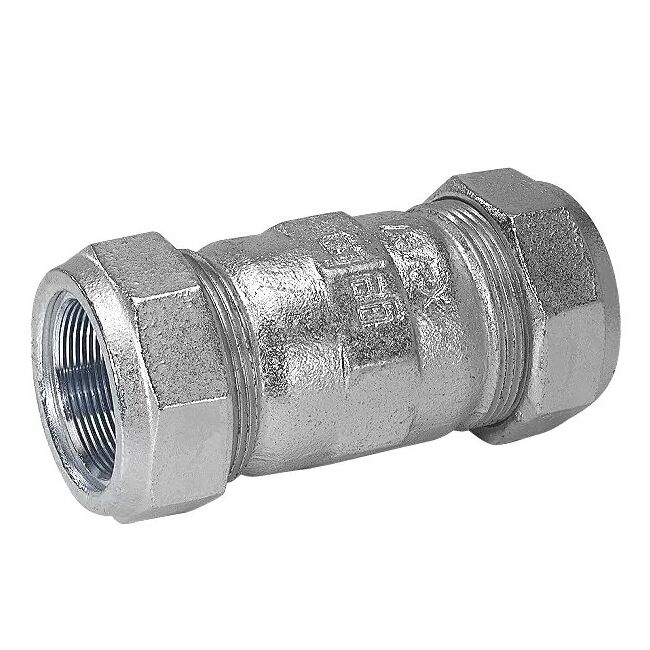 Зажимные соединения из ковкого чугуна тип OR, для зажима с двух сторон, 2"x1 1/4", Gebo, 01.150.02.0604, Размер изделия: 2"x1 1/4" 