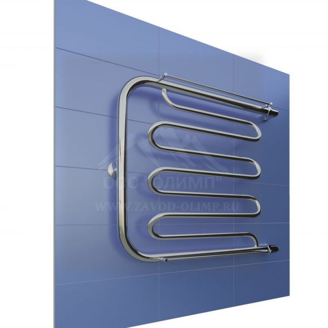 Полотенцесушитель водяной "Фокстрот Лиана"Олимп, подключение 1", Размер полотенцесушителя ВхШ, мм: 500*500, Тип подключения: Водяной, Форма полотенцесушителя: Фокстрот, Резьба подключения: G1", наружная ,фото 2