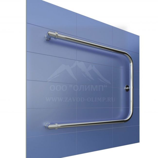 Полотенцесушитель водяной П-образный Олимп, подключение 3/4", Размер полотенцесушителя ВхШ, мм: 320*500, Тип подключения: Водяной, Форма полотенцесушителя: П-образный, Резьба подключения: G3/4", наружная ,фото 2