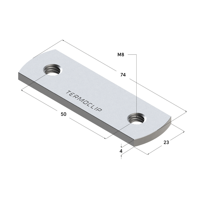 Гайка профиля двойная TND 28 4F2 M8 (320/20 шт/кор) Termoclip ,фото 3