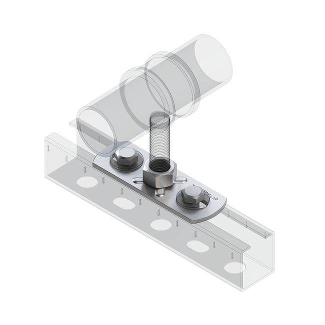 Пластина опорная для средних нагрузок TBP M 4F2 M12 Termoclip ,фото 3