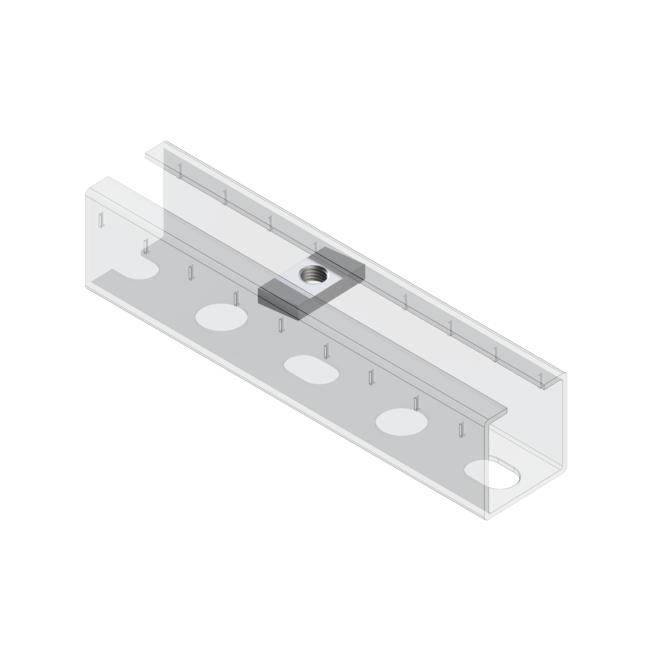 Гайка профиля TN 38-40 6F М12 (900/100 шт/кор) Termoclip ,фото 2